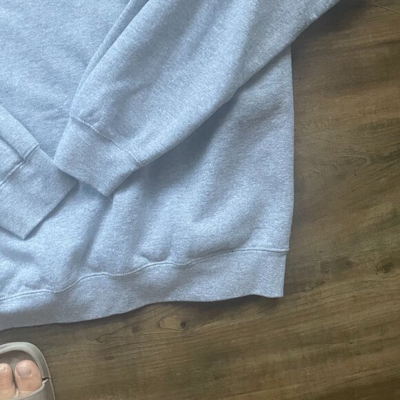 Retro Ocean Wave Crewneck Sweatshirt – Unisex Gray Pullover with Sunset & Wave G - Picture 7 of 8